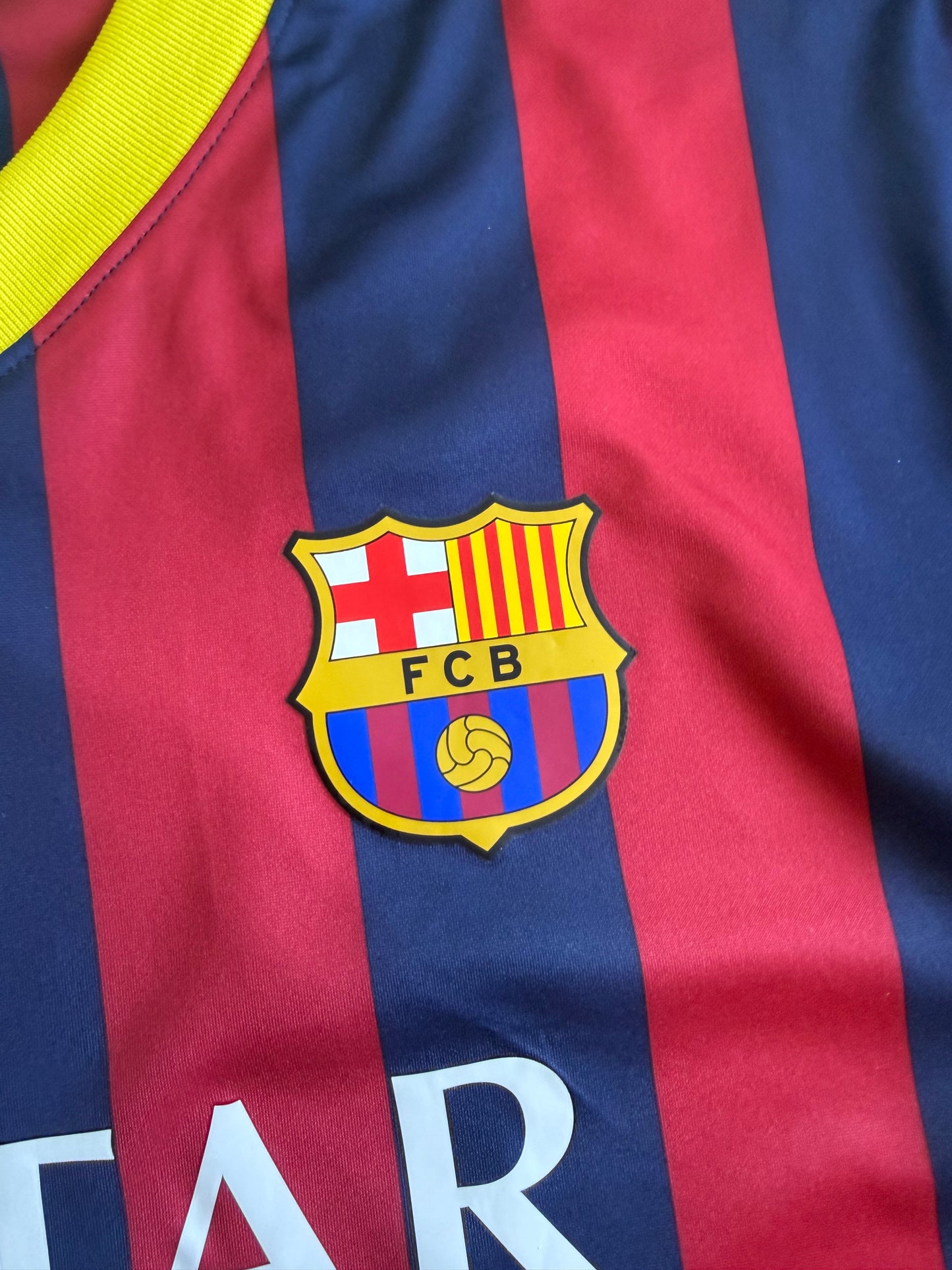 Barcelona 2013 2014 Home Jersey — XL