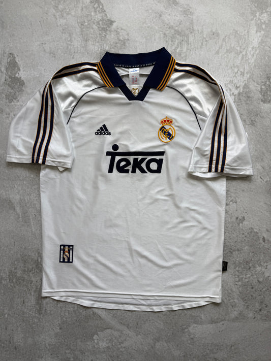 Real Madrid 1998 2000 Home Jersey — L