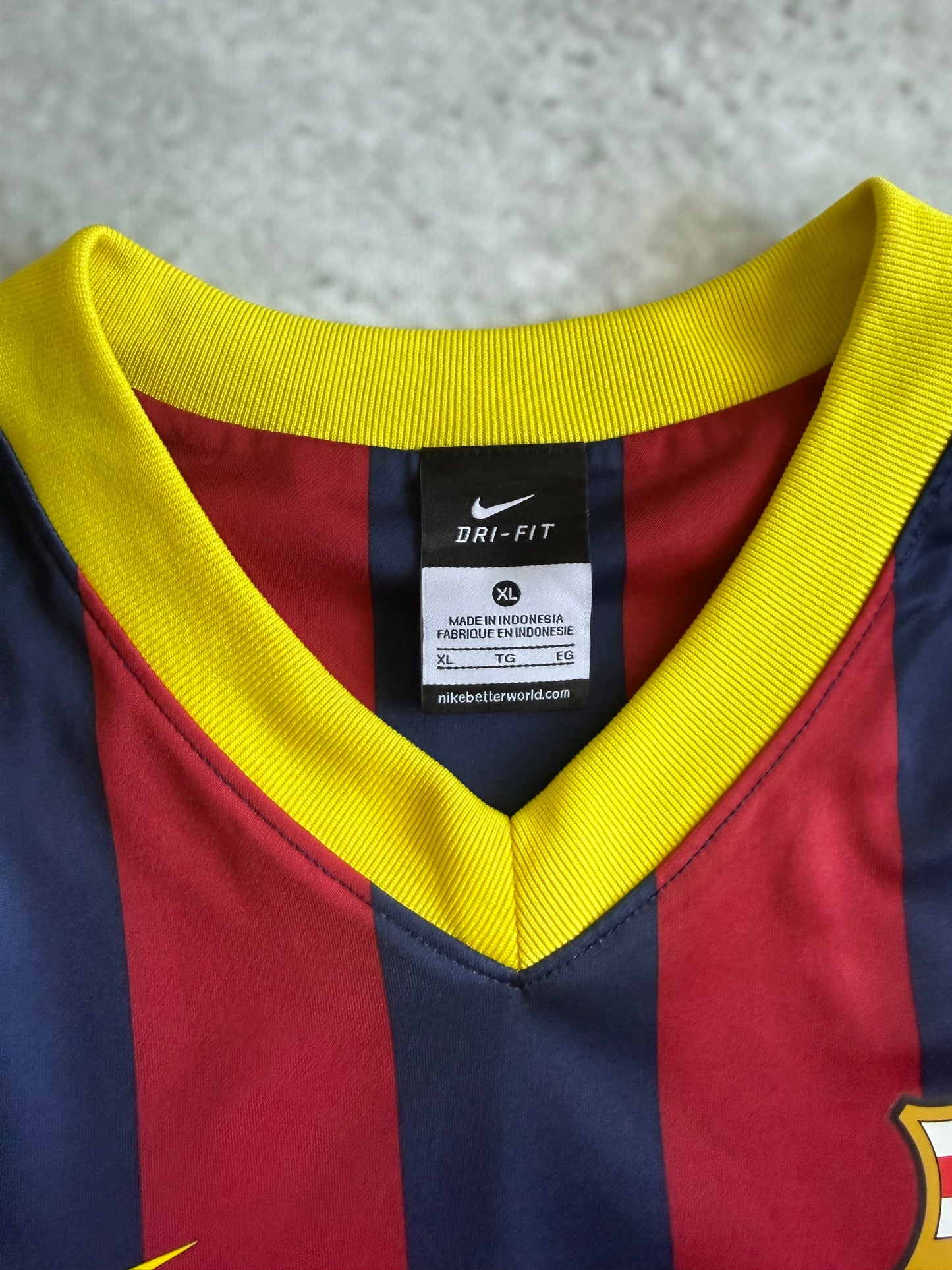 Barcelona 2013 2014 Home Jersey — XL