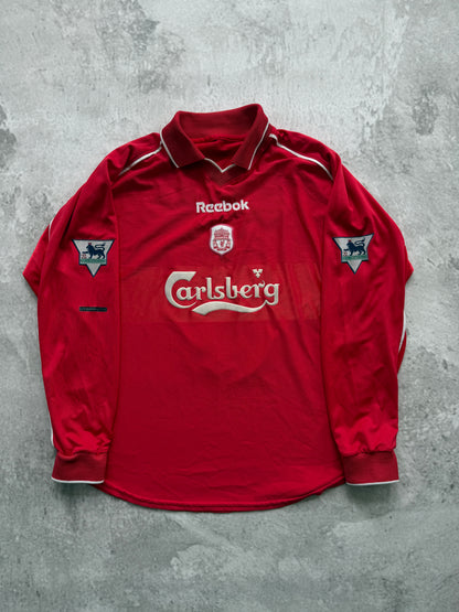 Liverpool 2000 2001 2002 Home Jersey — Gerrard #17 M