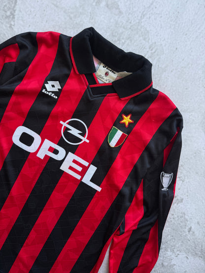 Milan 1994 1995 Home Longsleeve Jersey — L