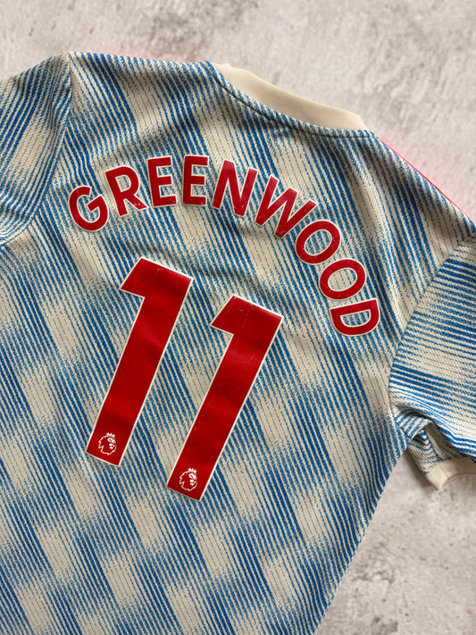 Manchester United 2021 2022 Away Jersey — Greenwood #11 M