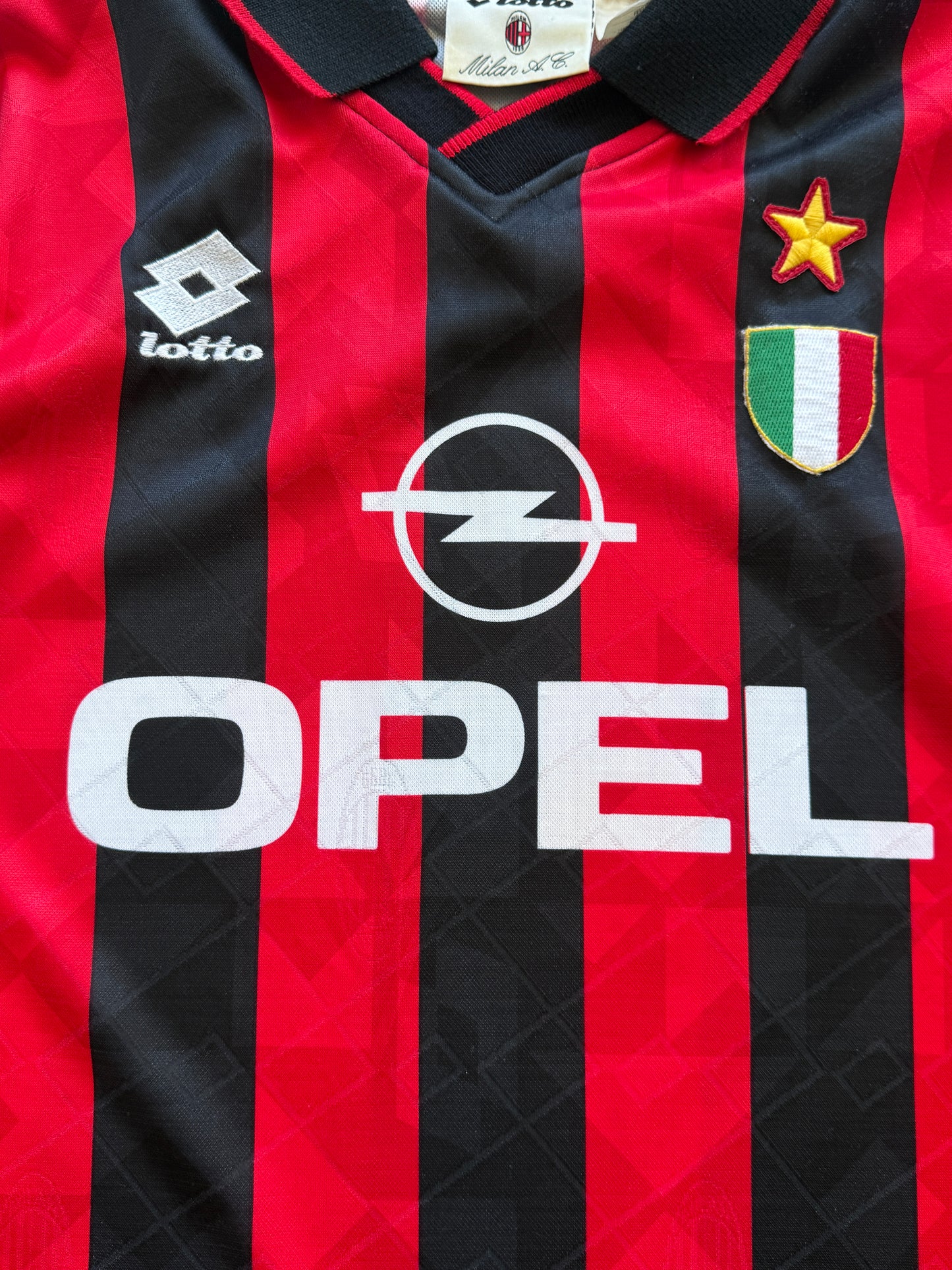 Milan 1994 1995 Home Longsleeve Jersey — L