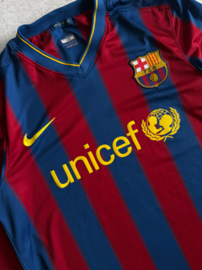 Barcelona 2009 2010 Home Jersey — M