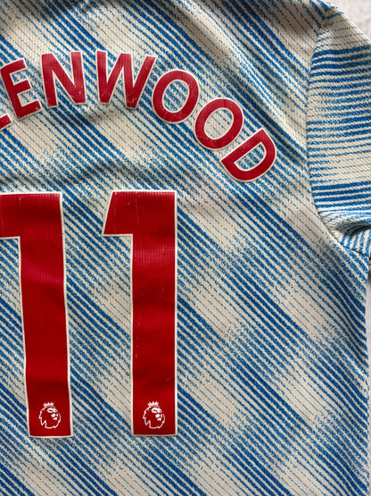Manchester United 2021 2022 Away Jersey — Greenwood #11 M