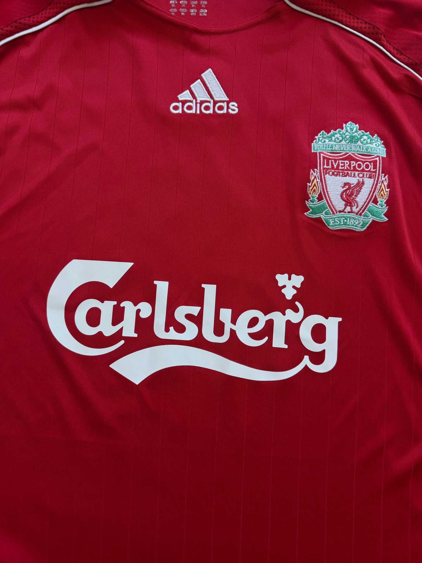 Liverpool 2006 2008 Home Longsleeve Jersey — Torres #9 XL