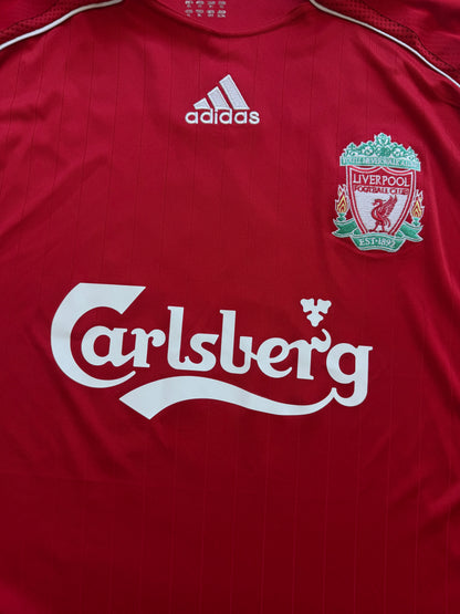 Liverpool 2006 2008 Home Longsleeve Jersey — Torres #9 XL