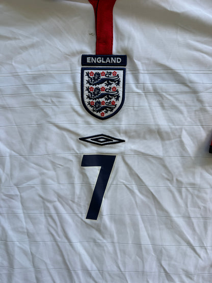 England 2003 2005 Home Jersey — Beckham #7 L