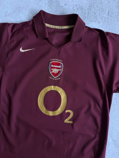 Arsenal 2005 2006 Home Jersey — L