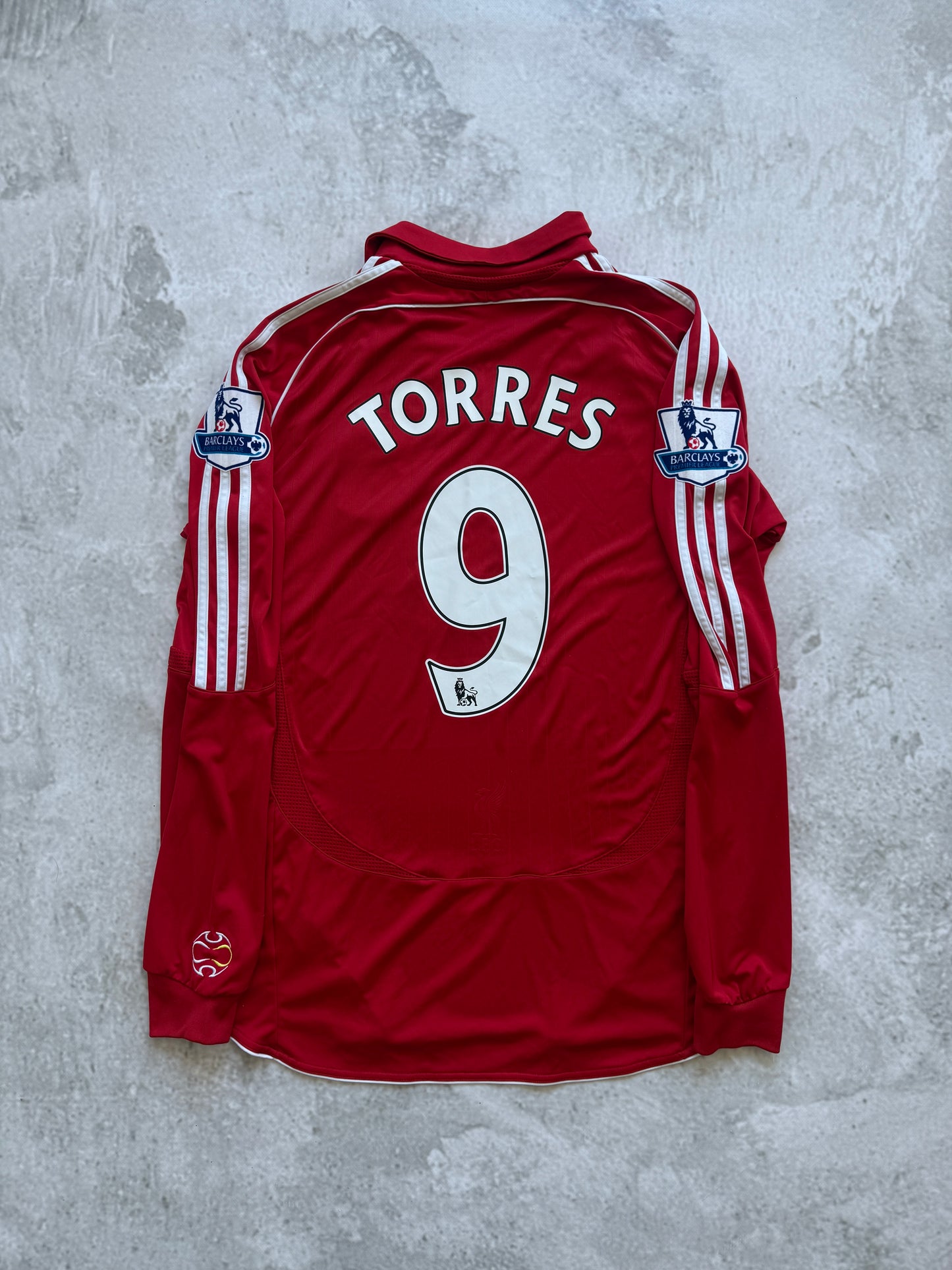 Liverpool 2006 2008 Home Longsleeve Jersey — Torres #9 XL