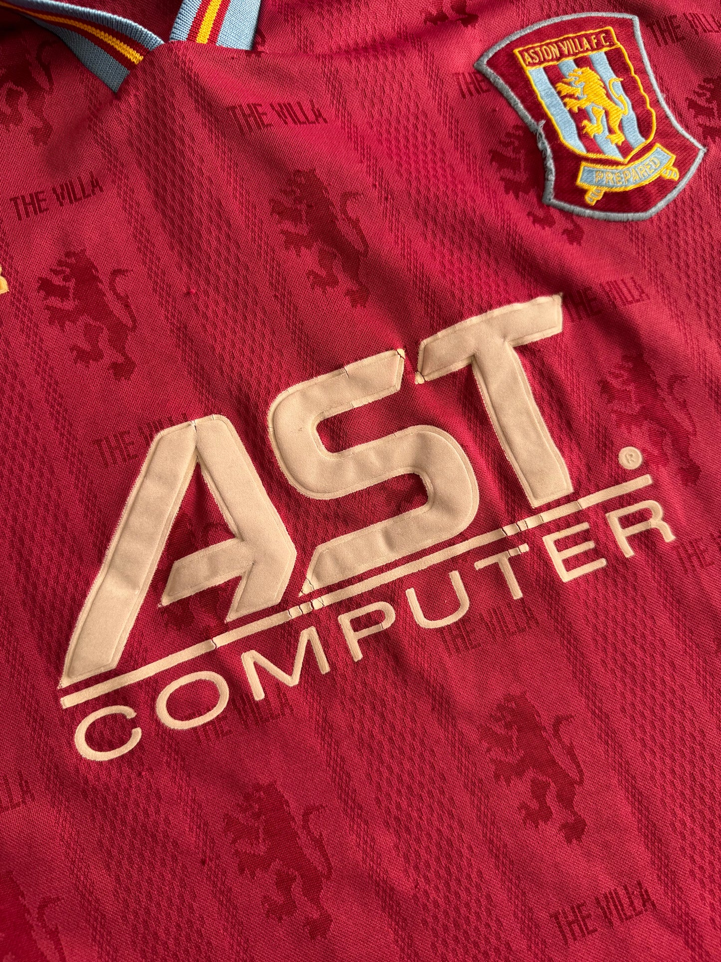 Aston Villa 1995 1997 Home Jersey — XL