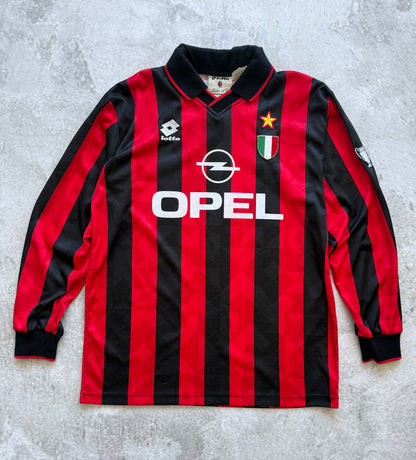Milan 1994 1995 Home Longsleeve Jersey — L