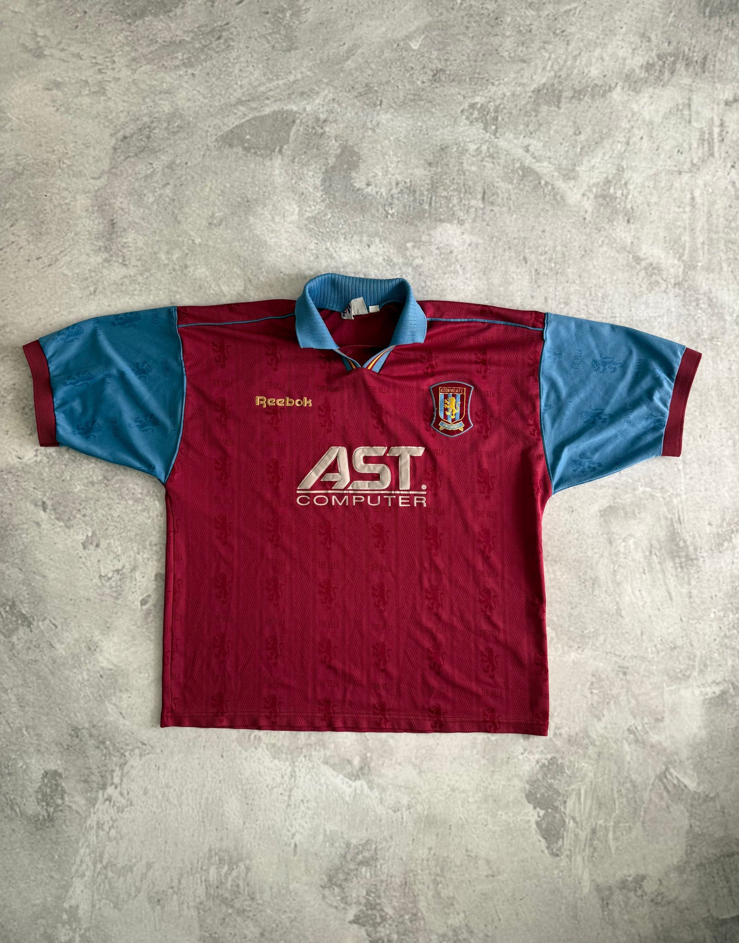 Aston Villa 1995 1997 Home Jersey — XL