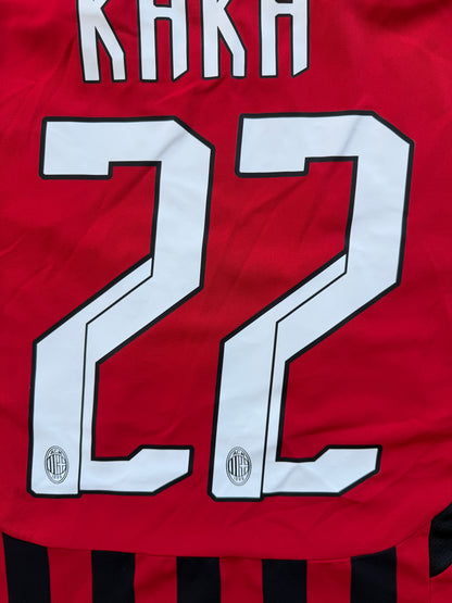 AC Milan 2007 2008 Home Jersey — Kaka #22 L