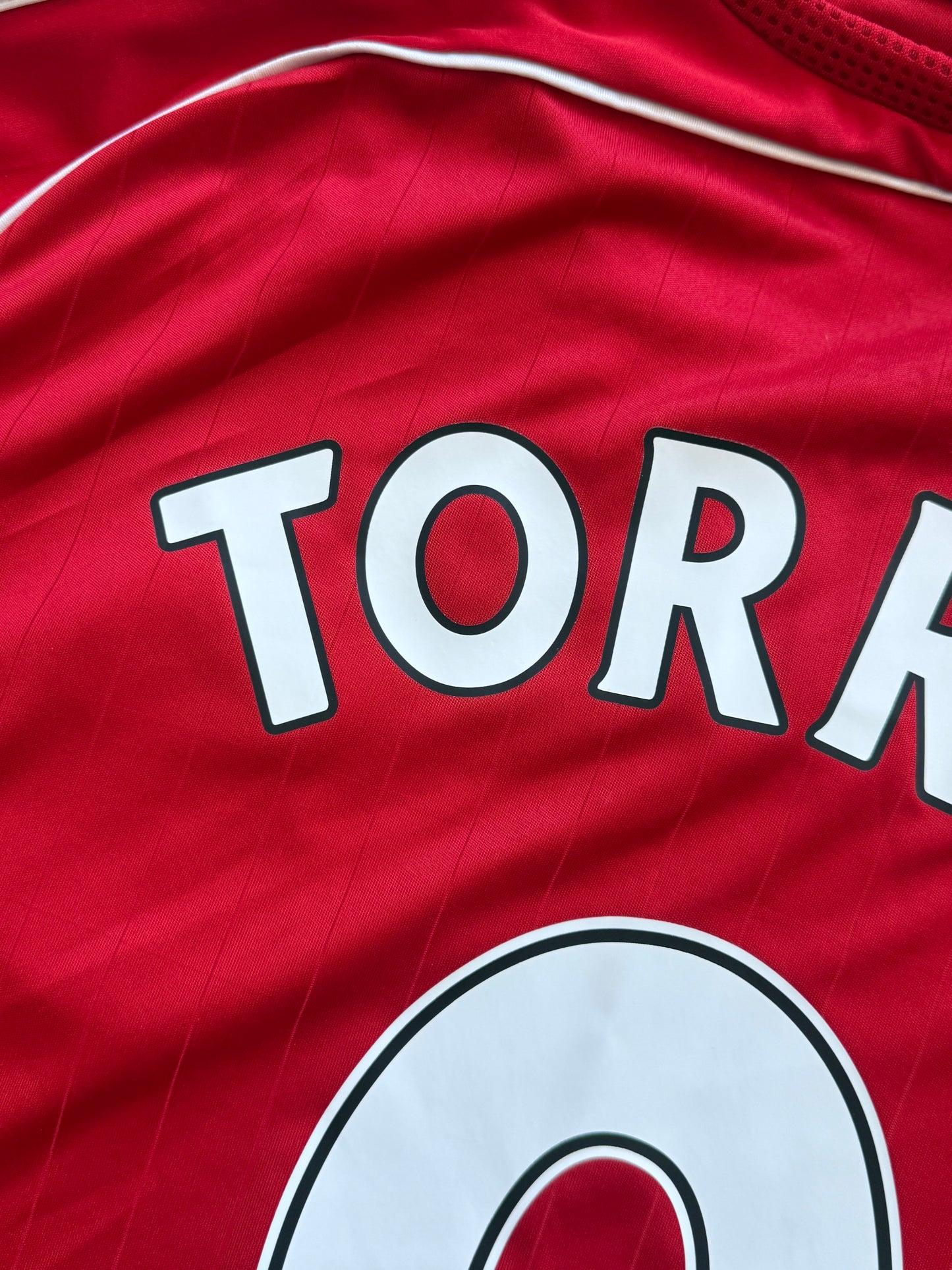 Liverpool 2006 2008 Home Longsleeve Jersey — Torres #9 XL