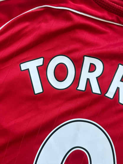 Liverpool 2006 2008 Home Longsleeve Jersey — Torres #9 XL