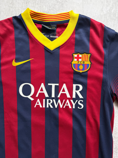 Barcelona 2013 2014 Home Jersey — Messi #10 S