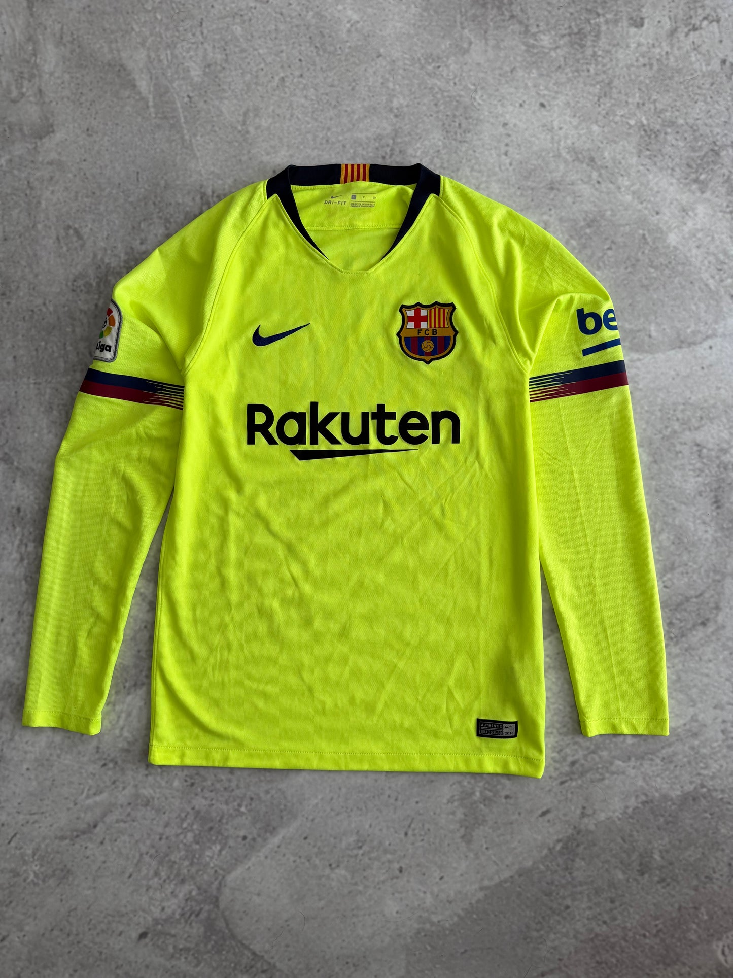 Barcelona 2018 2019 Away Longsleeve Jersey — S