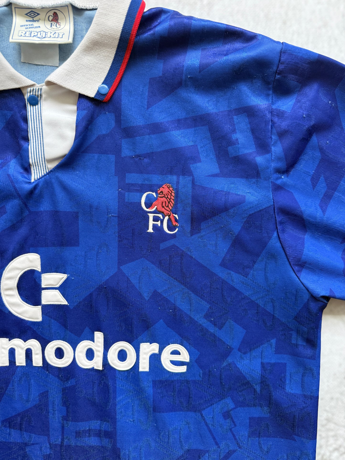 Chelsea 1991 1993 Home Jersey — L