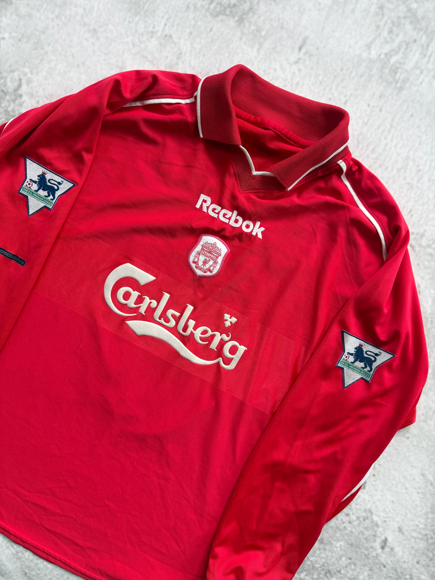 Liverpool 2000 2001 2002 Home Jersey — Gerrard #17 M