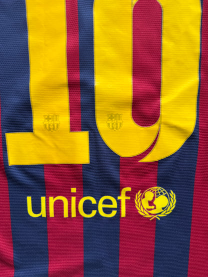 Barcelona 2013 2014 Home Jersey — Messi #10 S