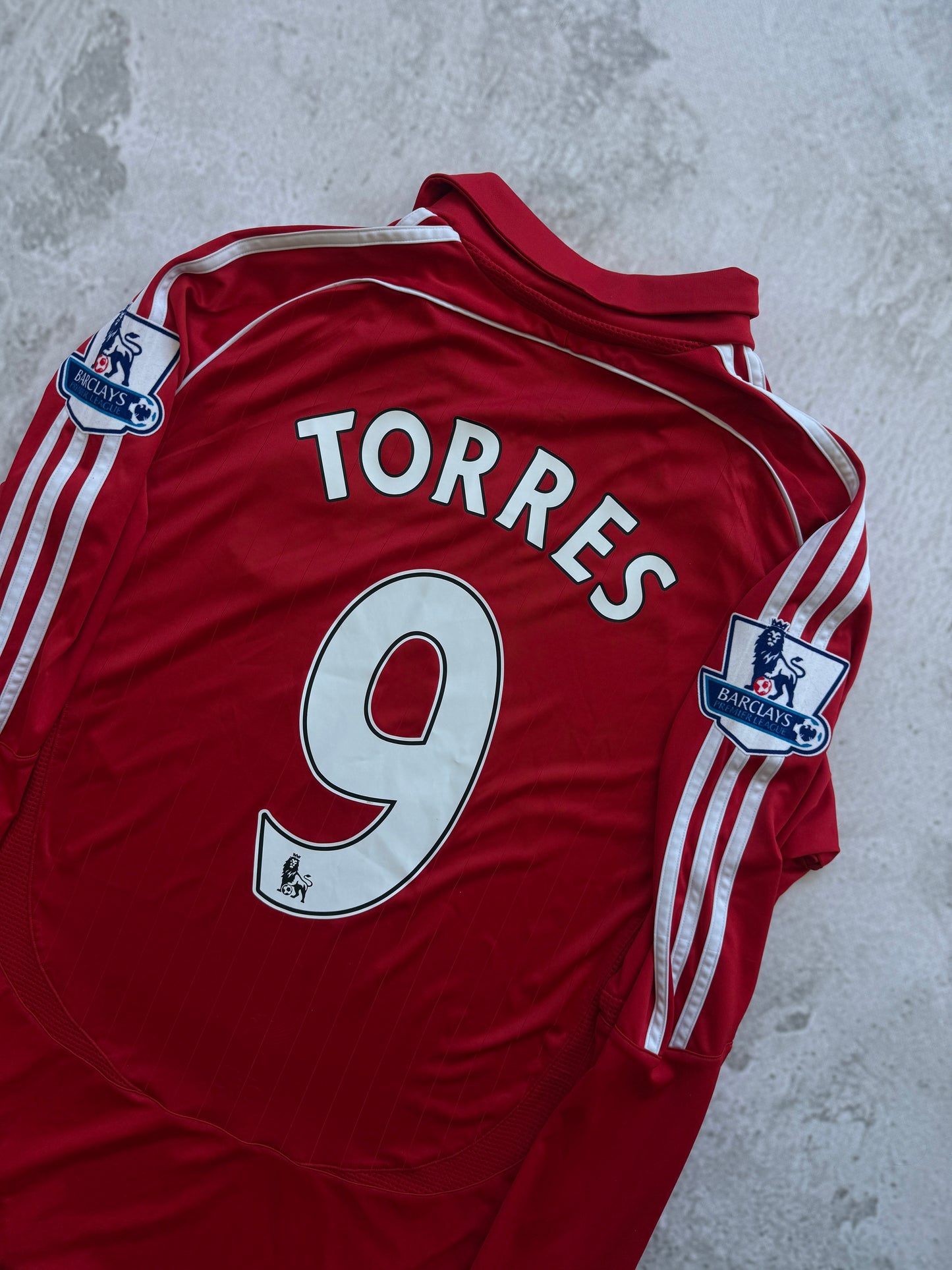 Liverpool 2006 2008 Home Longsleeve Jersey — Torres #9 XL