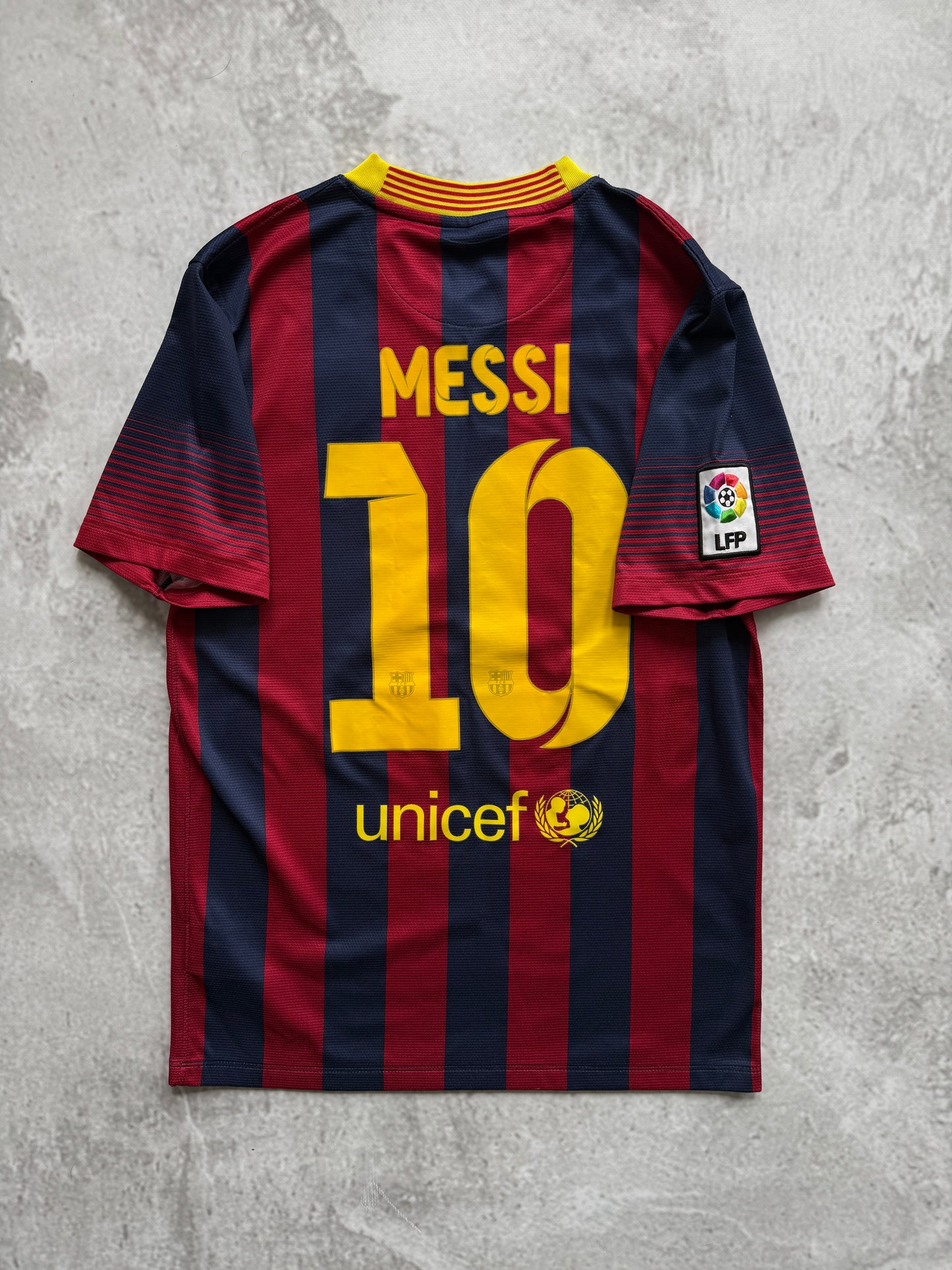 Barcelona 2013 2014 Home Jersey — Messi #10 S