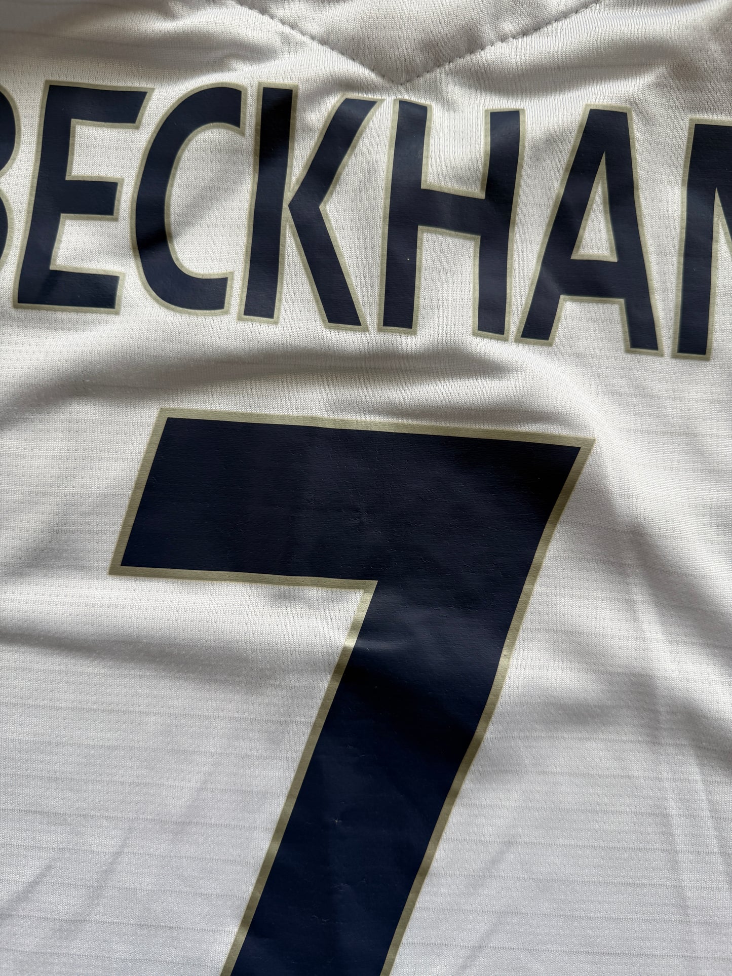 England 2005 2007 Home Jersey — Beckham #7 XL