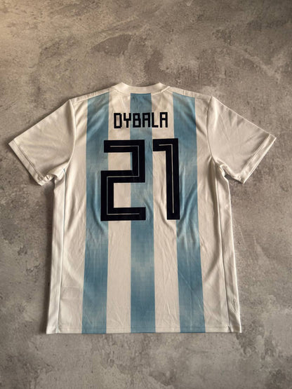 Argentina 2018 2019 Home Jersey — Dybala #21 L