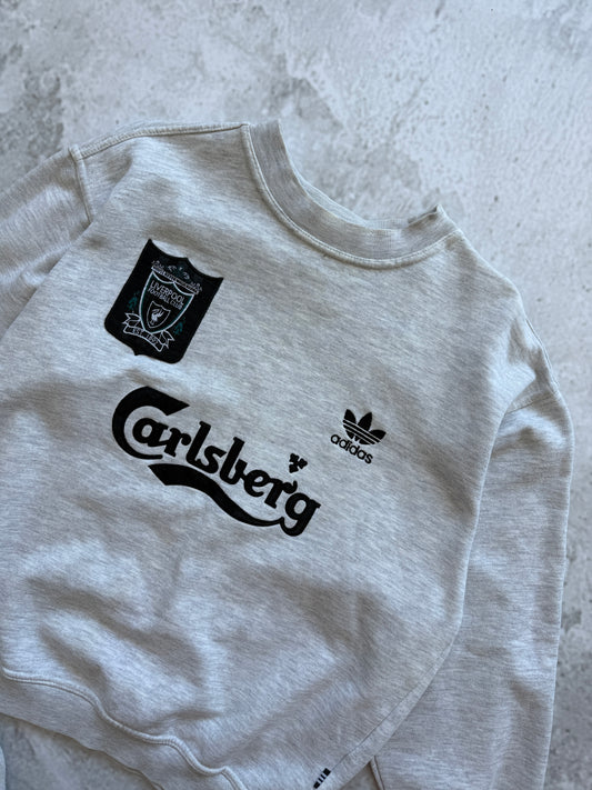 Liverpool 1995 1996 Vintage Adidas Crewneck — S