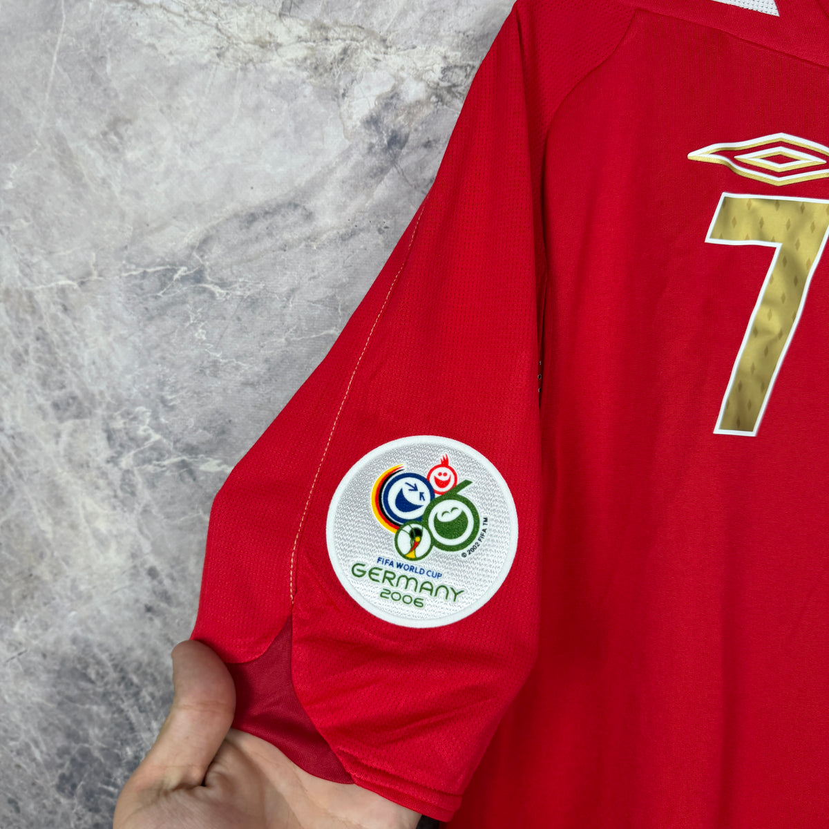 England 2006-2008 Away Jersey — Beckham #7 L