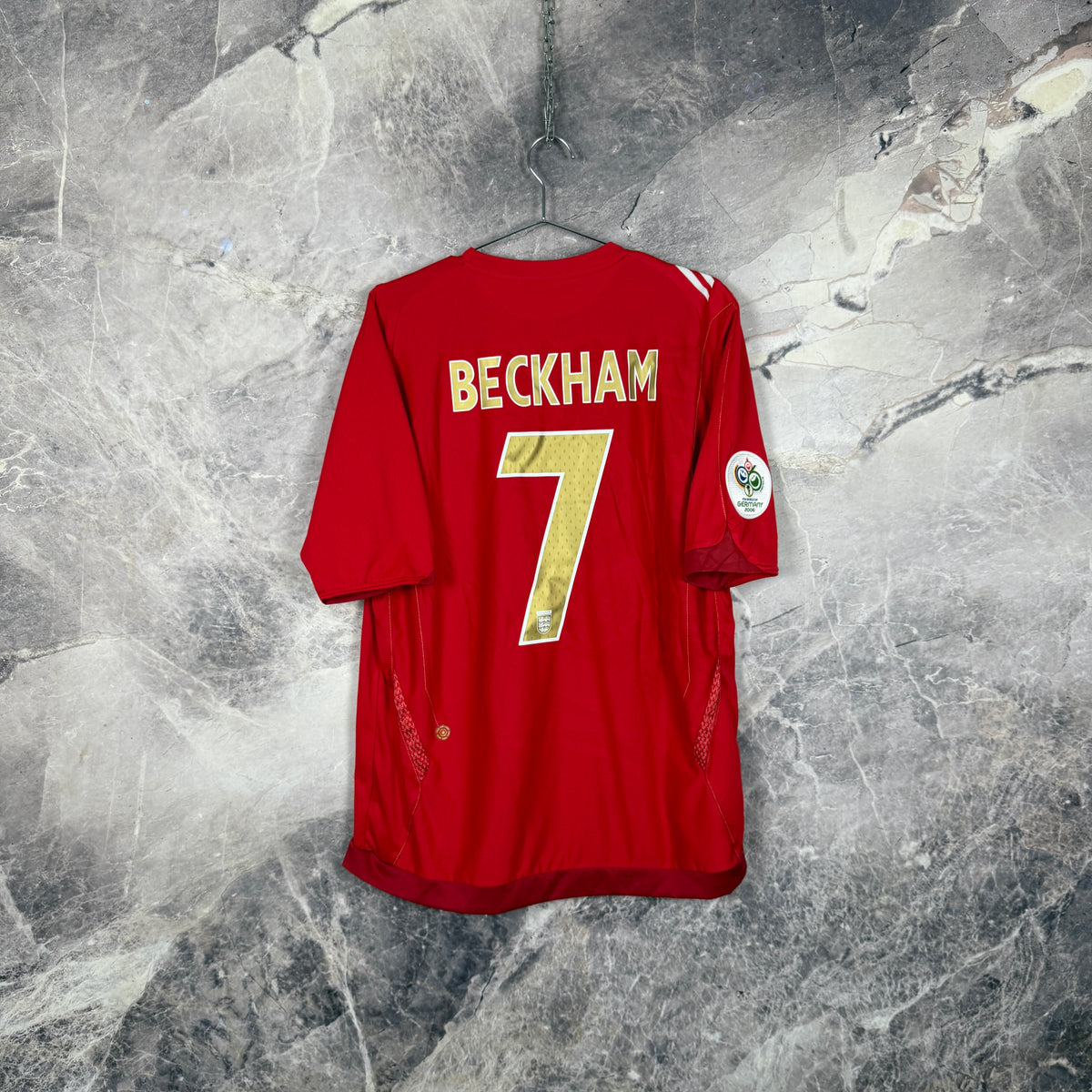 England 2006-2008 Away Jersey — Beckham #7 L