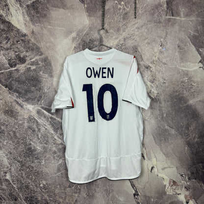 England 2005-2007 Home Jersey — Owen #10 L