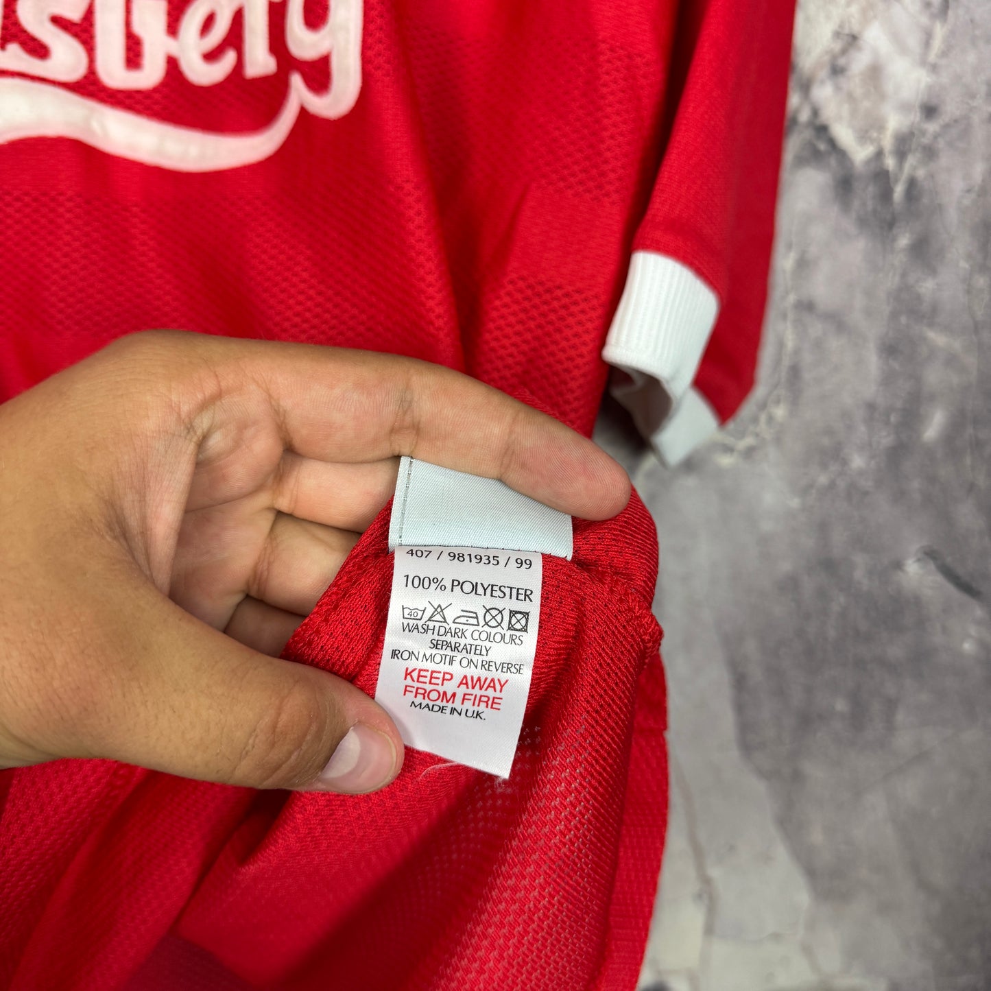 Liverpool 1998-2000 Home Jersey — L