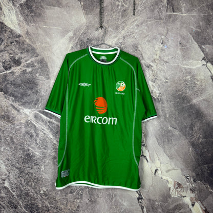Ireland 2001-2003 Home Jersey — XL