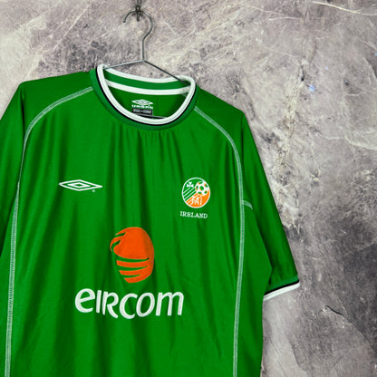 Ireland 2001-2003 Home Jersey — XL