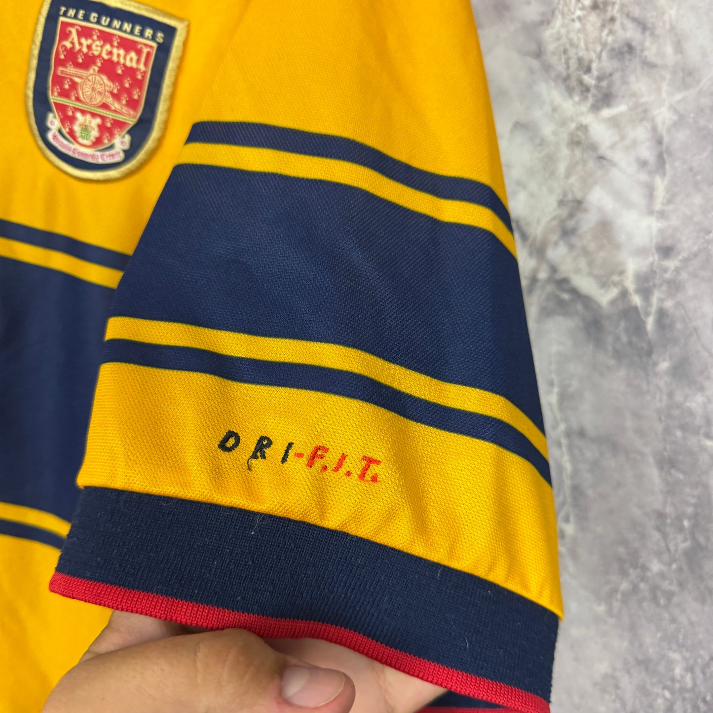 Arsenal 1997-1999 Away Jersey — Overmars #11 XL