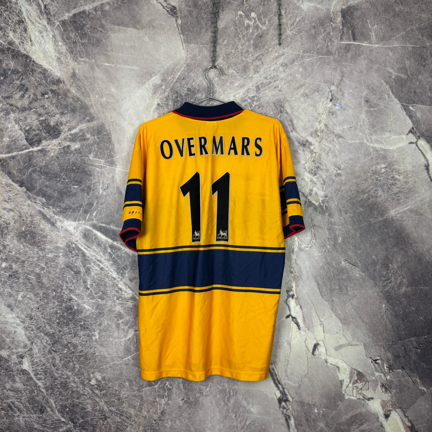 Arsenal 1997-1999 Away Jersey — Overmars #11 XL