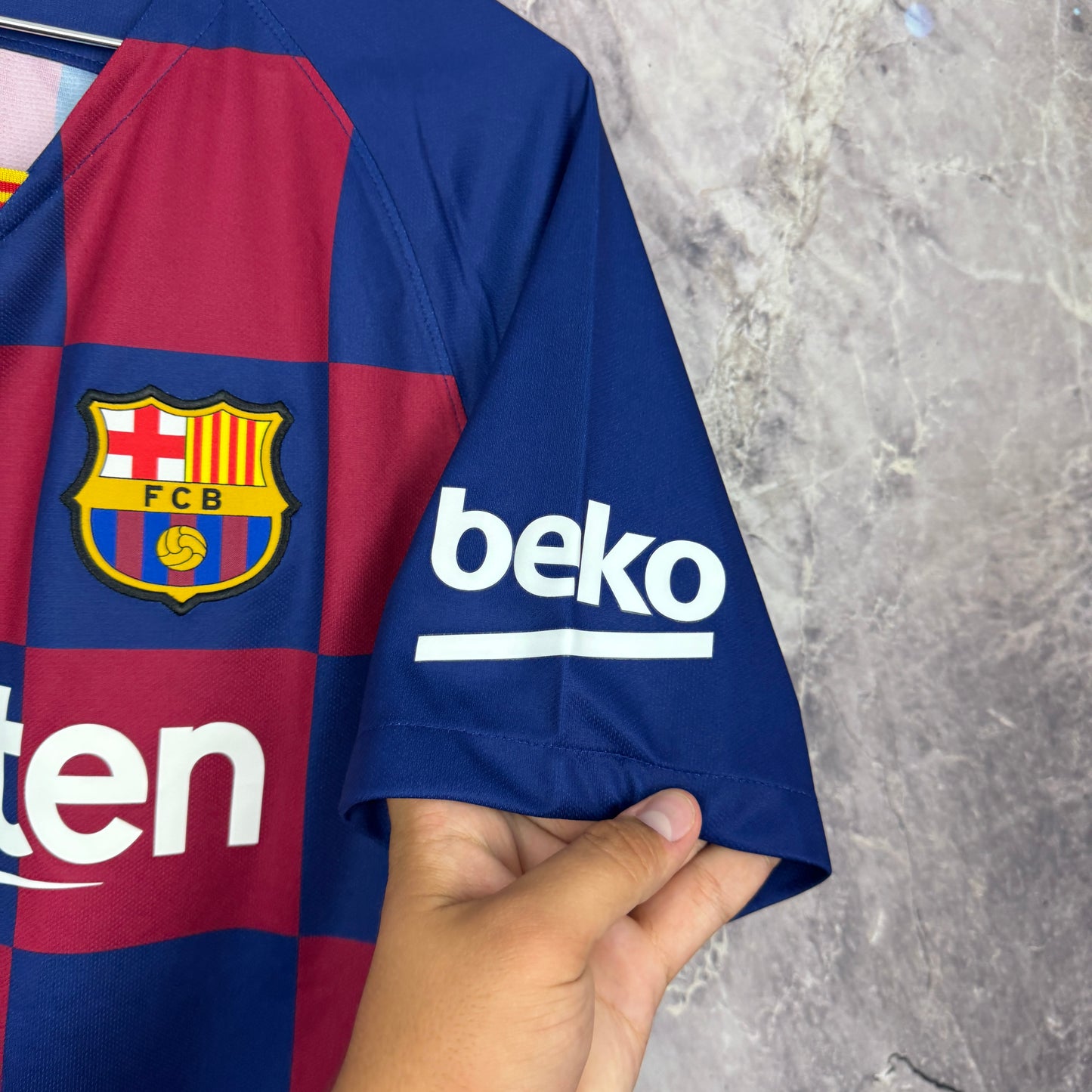 Barcelona 2019-2020 Home Jersey — Suarez #9 L