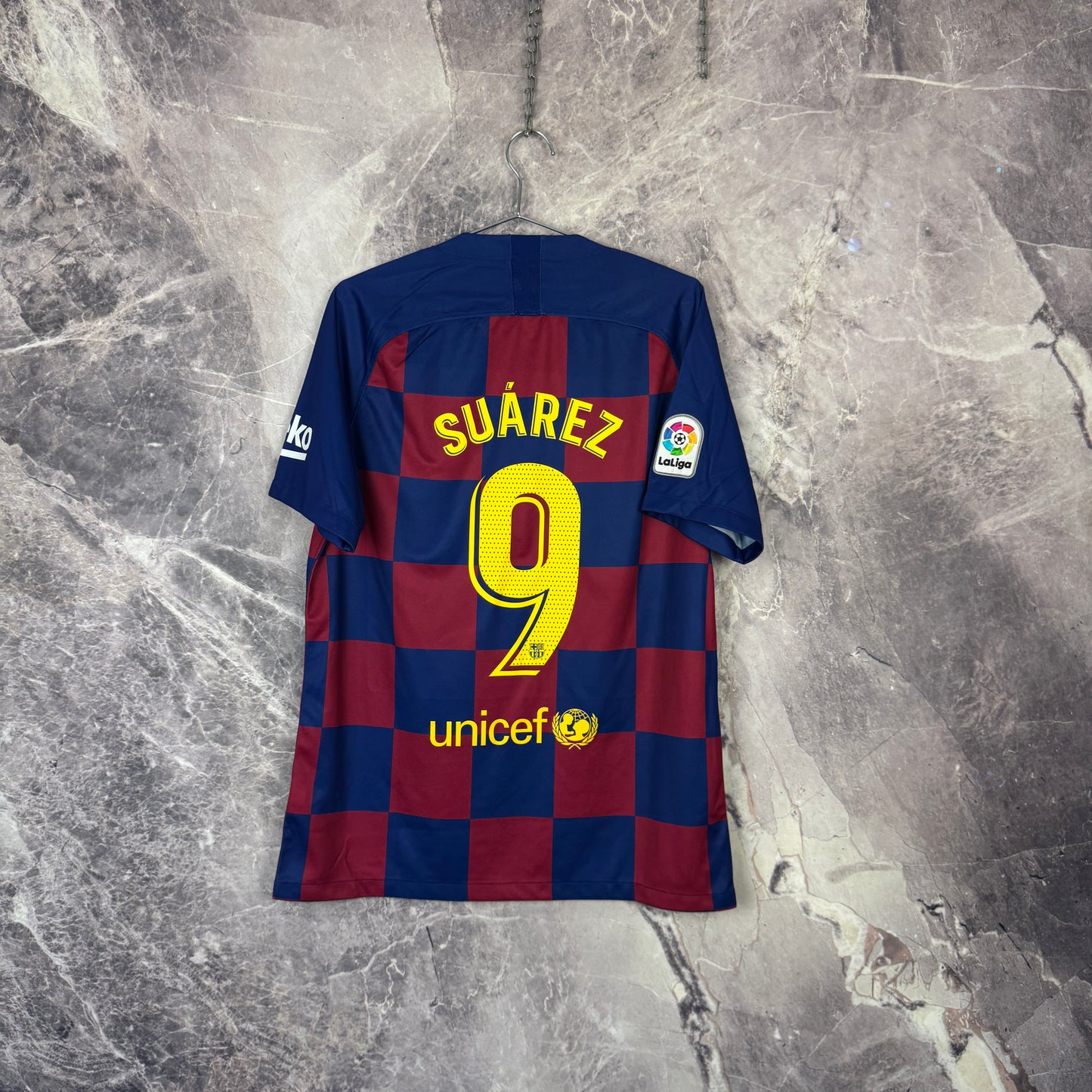 Barcelona 2019-2020 Home Jersey — Suarez #9 L