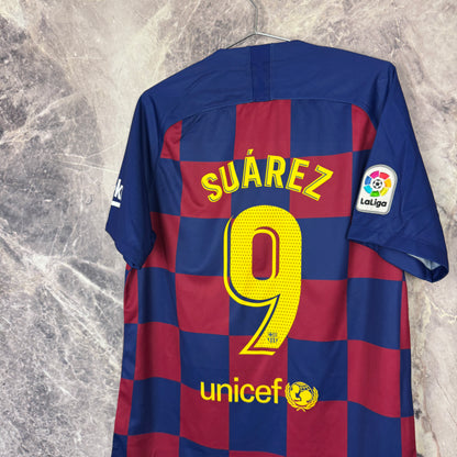 Barcelona 2019-2020 Home Jersey — Suarez #9 L