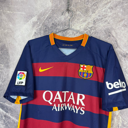 Barcelona 2015-2016 Home Jersey — Messi #10 M