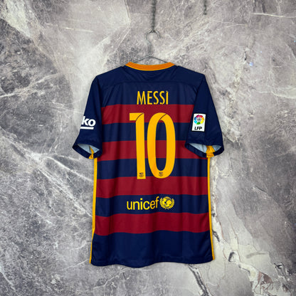 Barcelona 2015-2016 Home Jersey — Messi #10 M