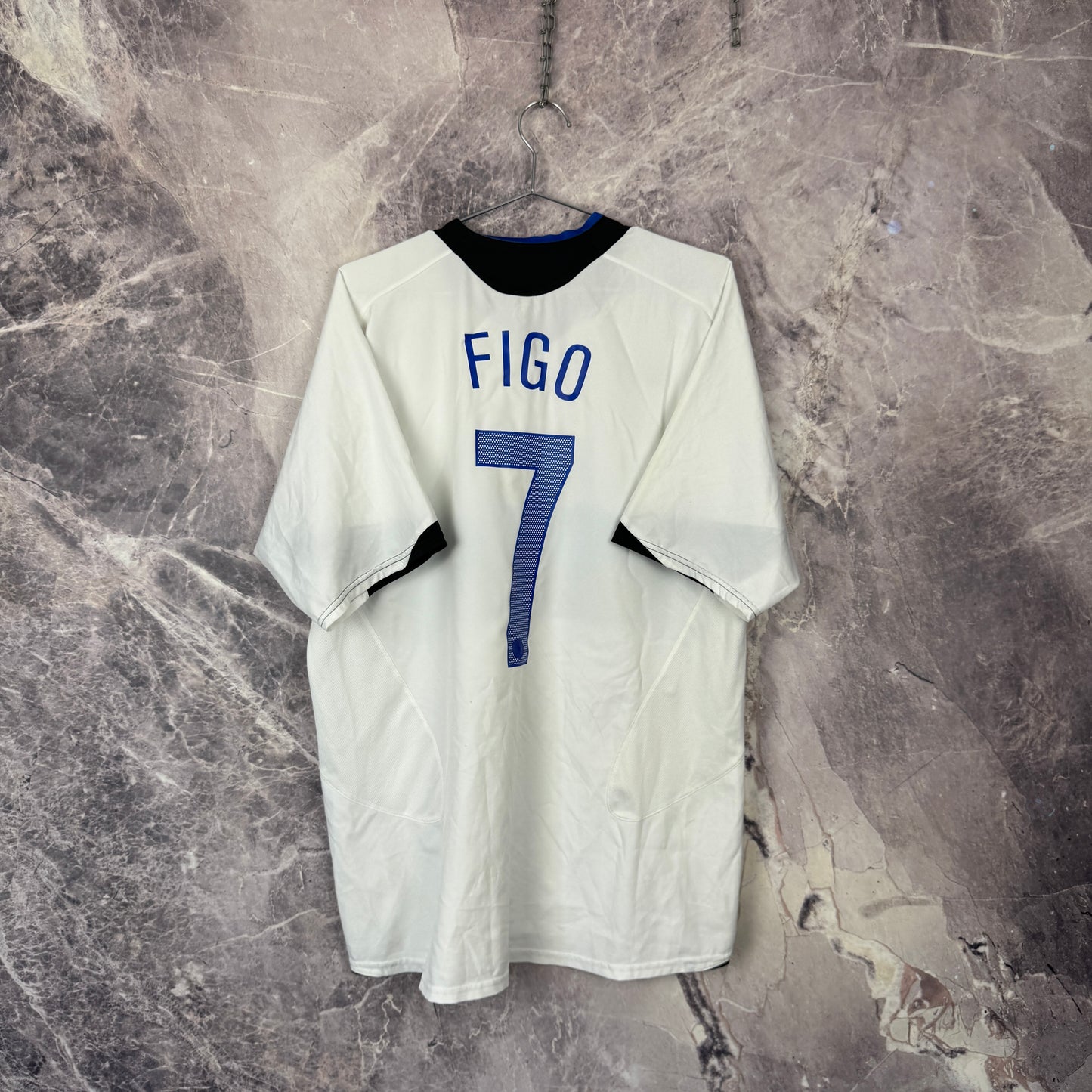 Inter Milan 2005-2006 Home Jersey — Figo #7 L