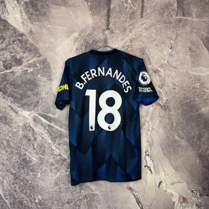 Manchester United 2021-2022 Third Jersey — Bruno Fernandes #18 S