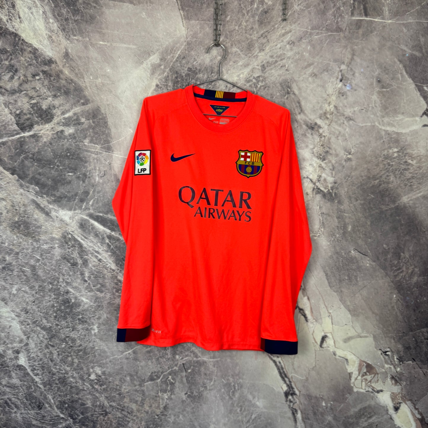 Barcelona 2014-2015 Away Longsleeve Jersey — Neymar Jr. #10 M