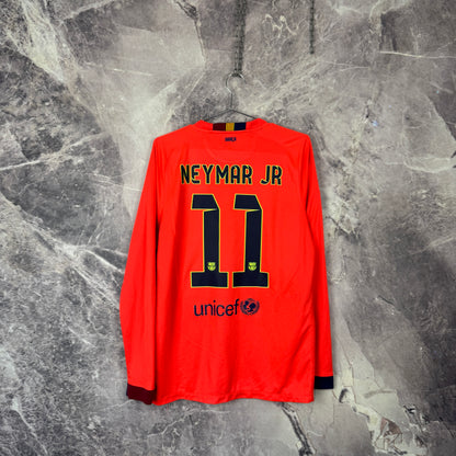 Barcelona 2014-2015 Away Longsleeve Jersey — Neymar Jr. #10 M