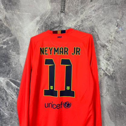 Barcelona 2014-2015 Away Longsleeve Jersey — Neymar Jr. #10 M