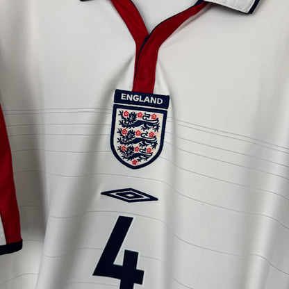 England 2004-2005 Home Jersey — Gerrard #4 XXL