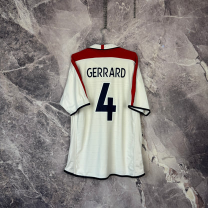 England 2004-2005 Home Jersey — Gerrard #4 XXL